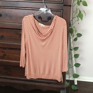 New w/tags MK longsleeve orange stripes $20 XL